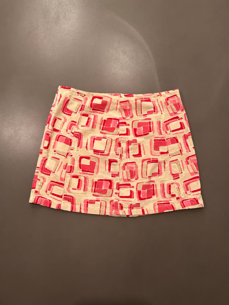 Geometric Mini Skirt