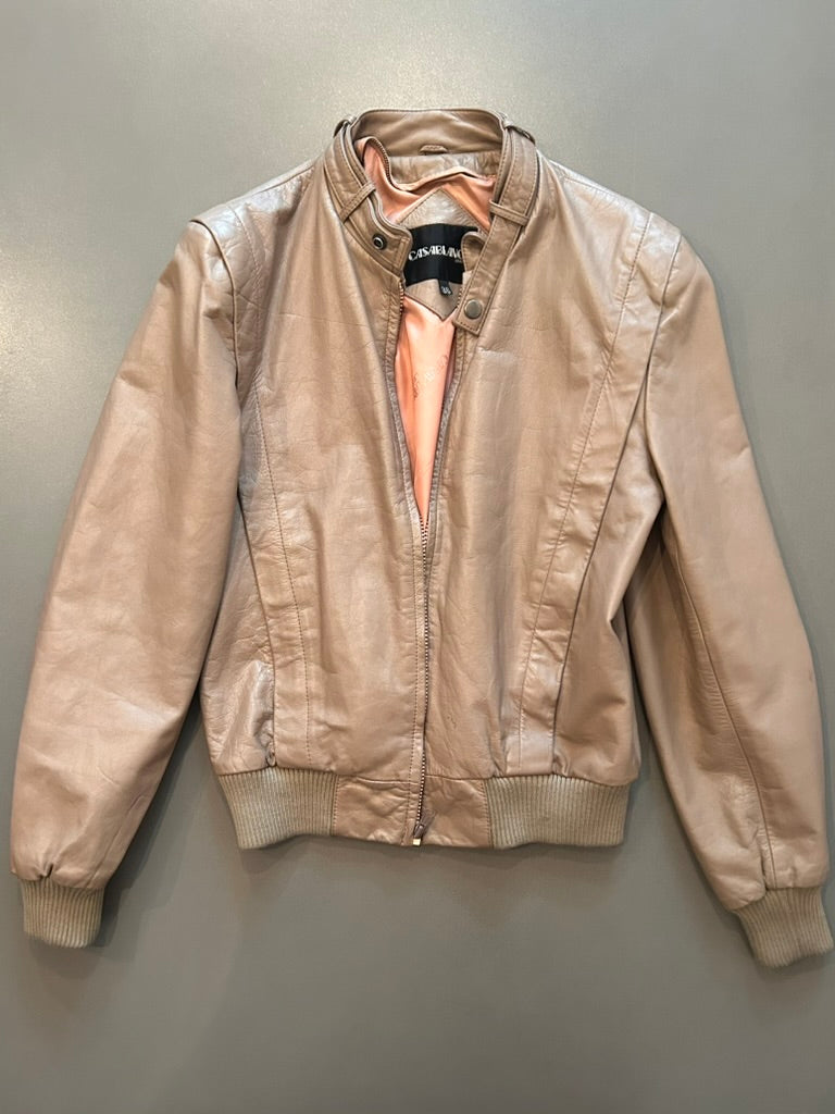 Leather Bomber Jacket