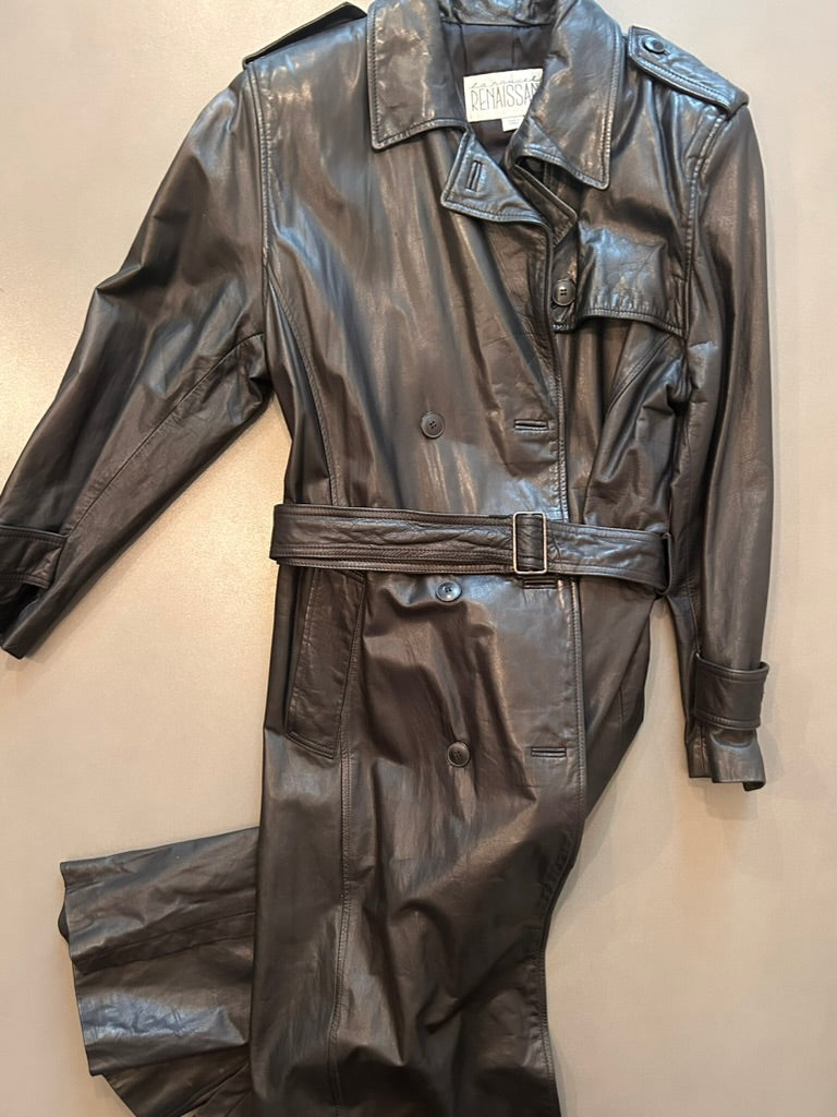 Leather Trench Coat