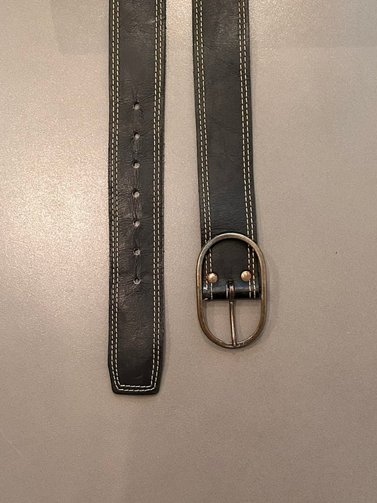 Double Stitch Black Belt