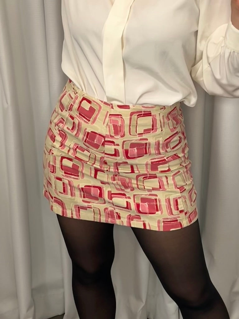 Geometric Mini Skirt