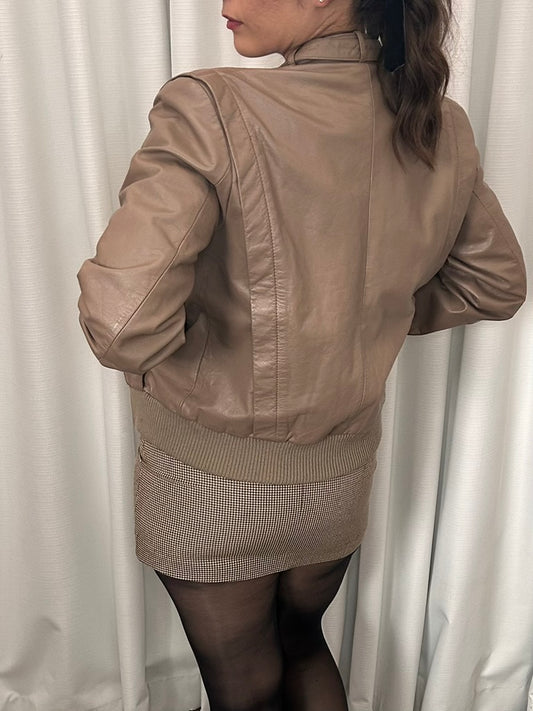 Leather Bomber Jacket