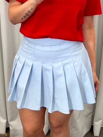 Pleated Mini Skirt